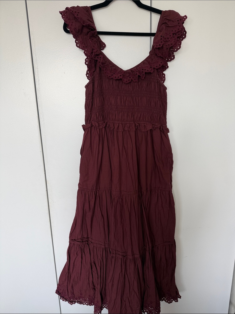Madewell Madilynn Ruffle Neck Lucie Dress